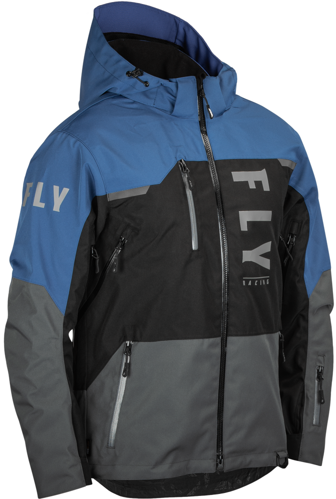 Fly Racing Carbon Jacket (2024) — Black/Grey/Blue