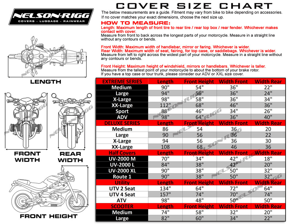 NELSON-RIGG DC505 DUST COVER 2X