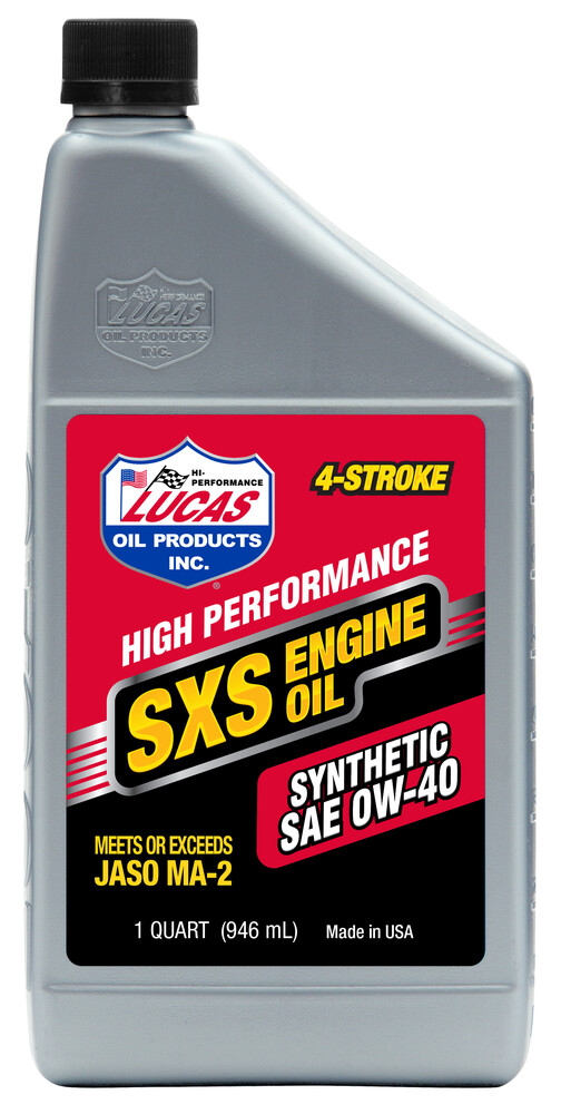 Lucas Sxs Synthetic Oil 0w40 4t 1 Qt (6/Case Sold Ea)