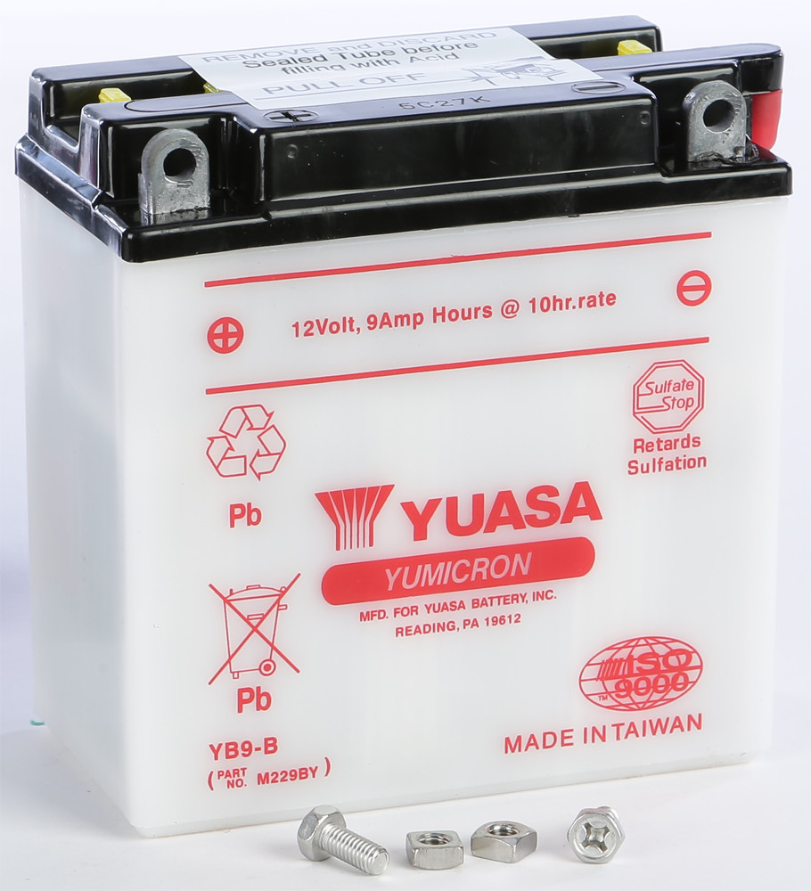 YUASA BATTERY YB9-B CONVENTIONAL