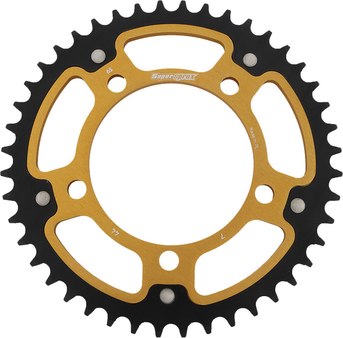REAR STEALTH SPROCKET ALU/STL 44T-525 BLK BMW
