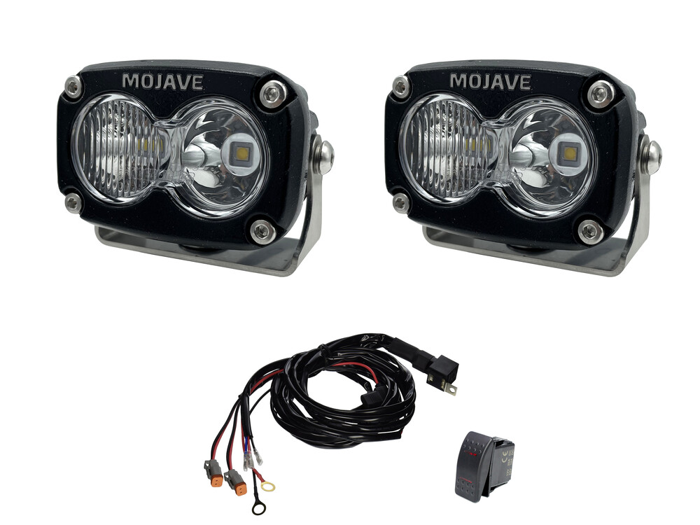 Tiger Lights Dual 2" x 3" Mojave 20 W LED Light Kit