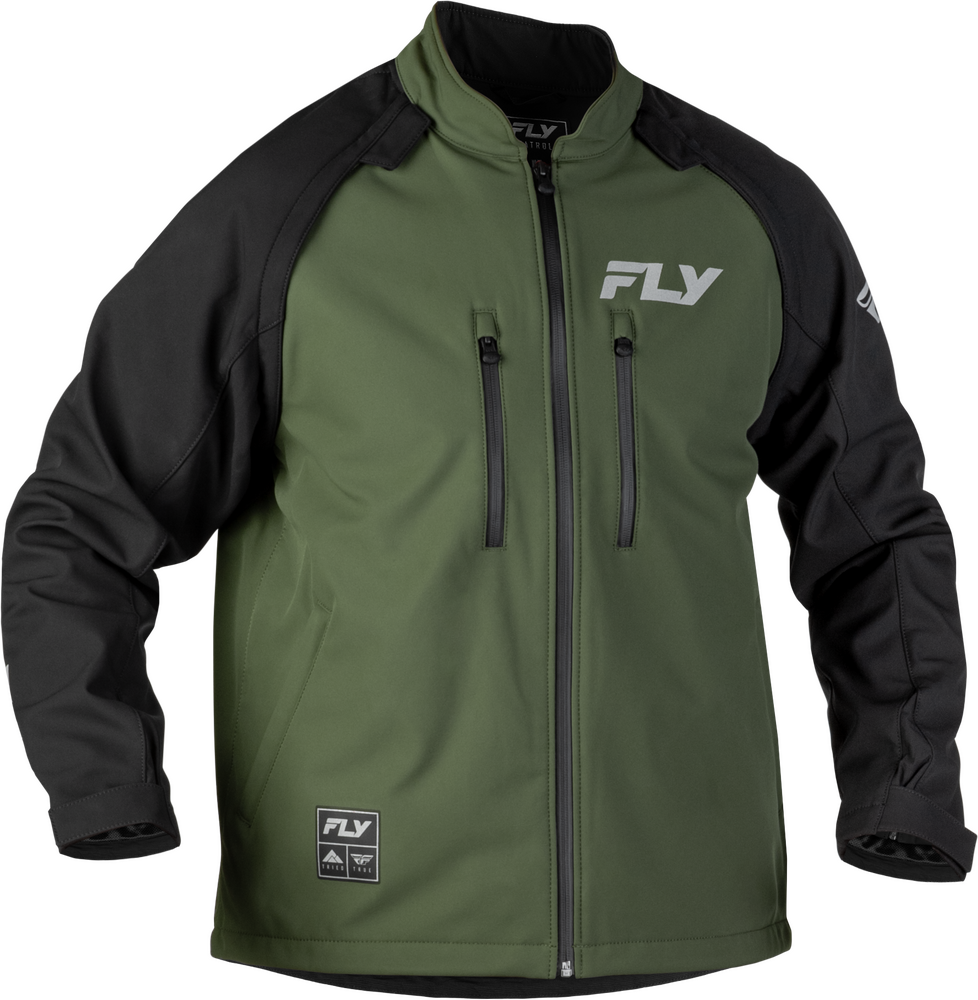 Fly Racing Patrol Jacket (2027) — Forest Green/Black