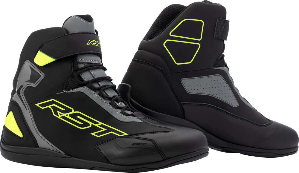 Rst Sabre Moto CE Shoe — Black/Grey/Fluorescent Yellow