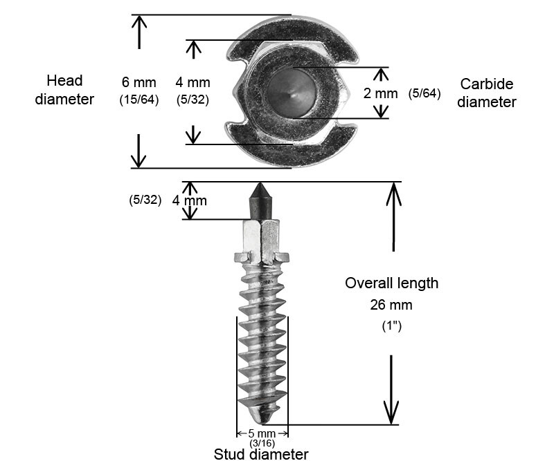 IGRIP 1 1/8"-28MM SHOULDER STUDS QTY 150
