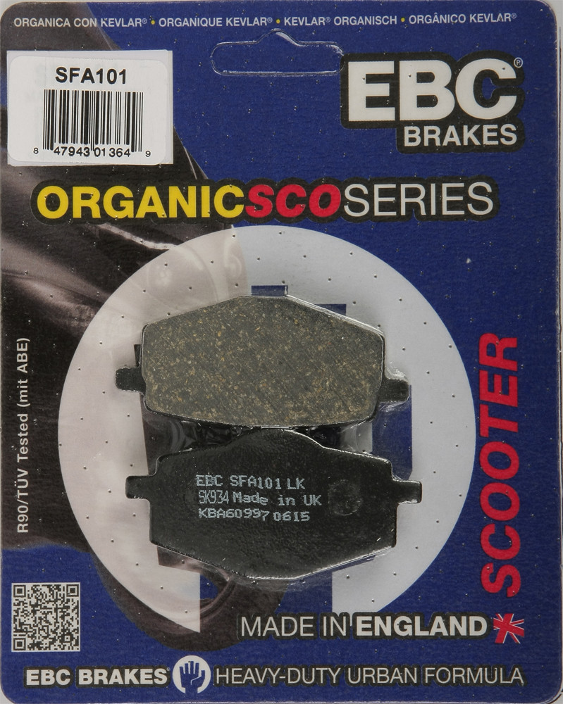 EBC BRAKE PADS SFA101 ORGANIC
