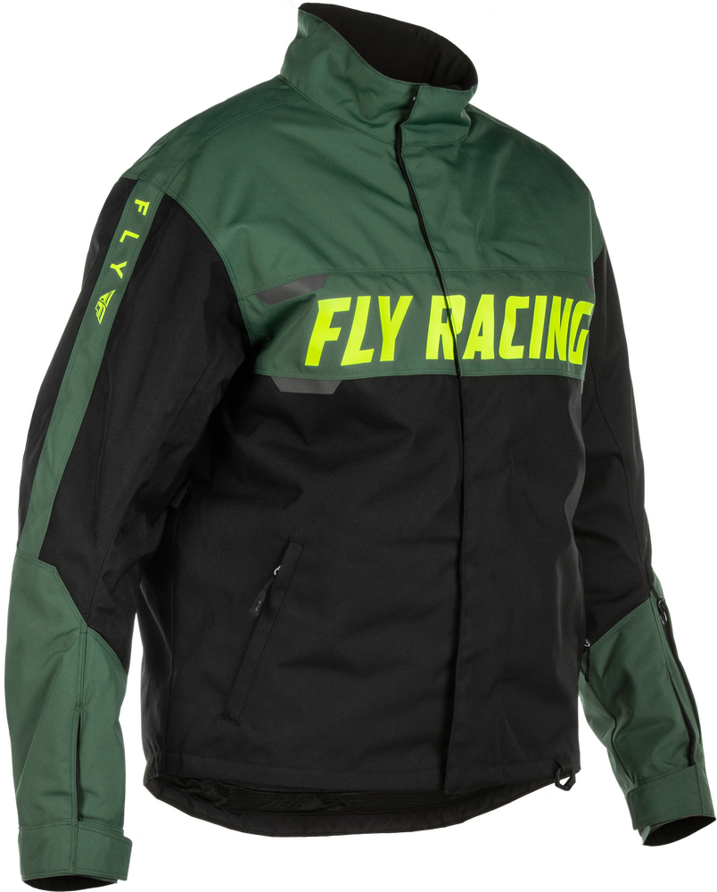 Fly Racing Outpost Float Jacket (2027) — Green/Hi-Vis/Black