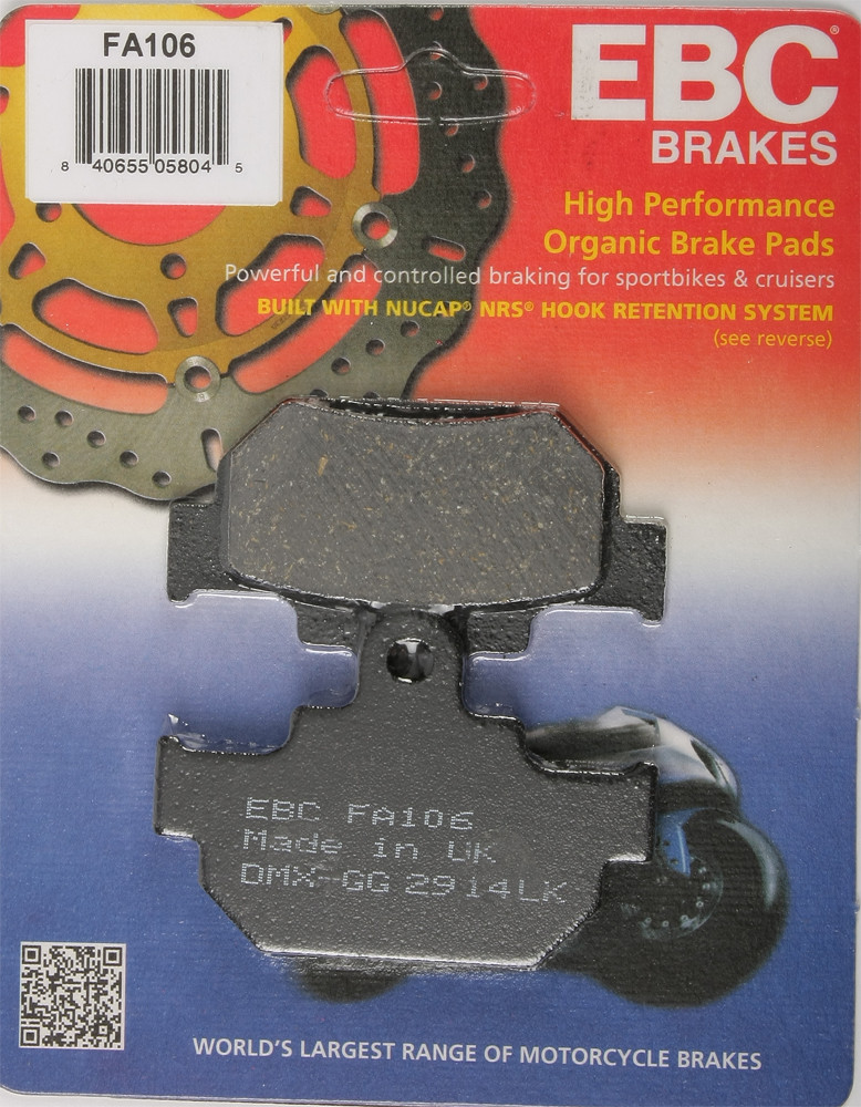 EBC FA106 Organic Front Brake Pads