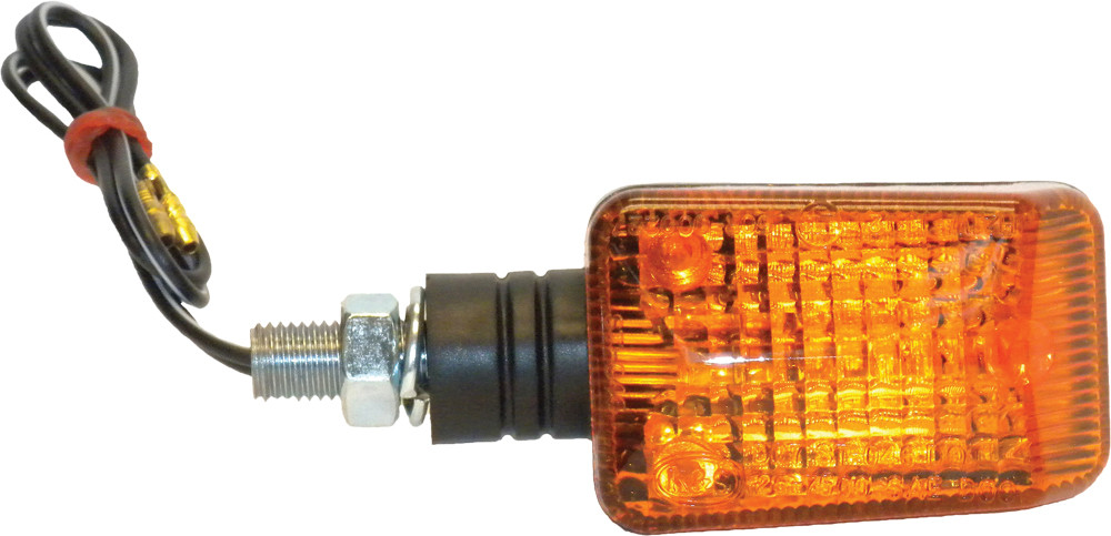 K&S UNIVERSAL SIGNAL LIGHTS BLACK W/AMBER LENS