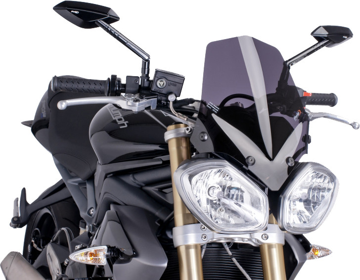 PUIG WINDSCREEN NAKED NEW GEN DARK SMOKE TRI