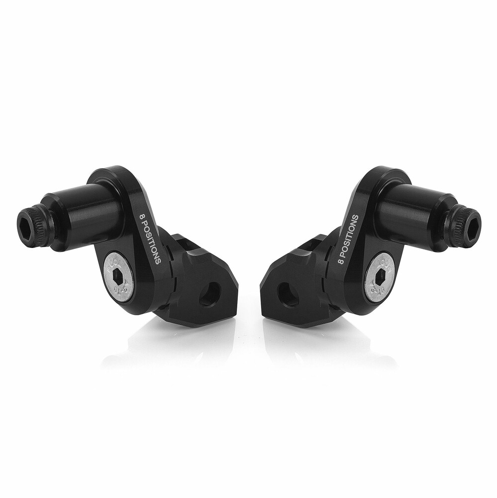 Rizoma Eccesntric Footpeg Mount Kit Rider Adjust Black Pr