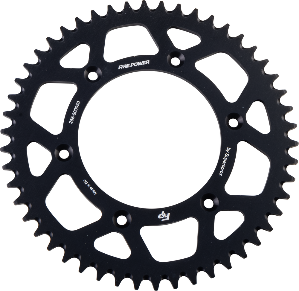 FIRE POWER REAR SPROCKET ALUMINUM 50T BLK