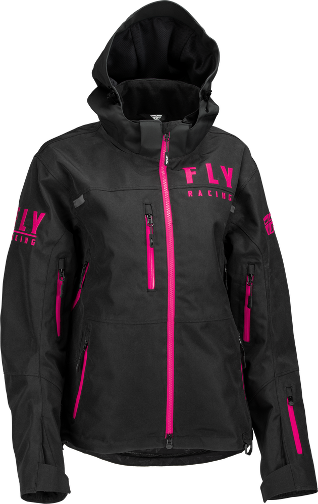 Fly Racing Women's Carbon Jacket — Black/Pink
