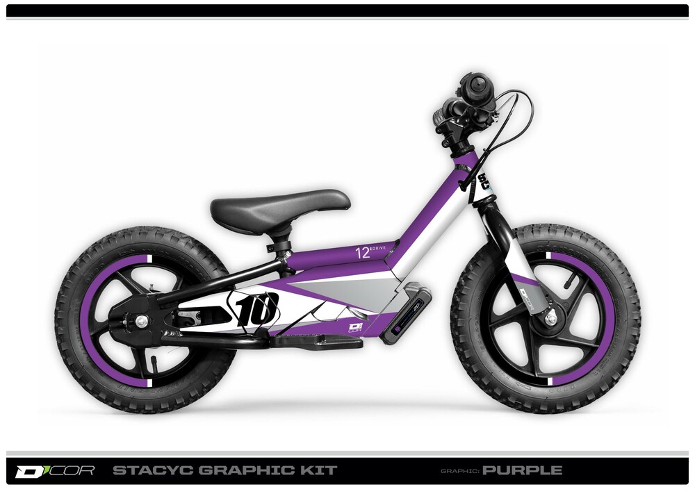 D-COR GRAPHIC KIT STACYC PURPLE GRAPHIC KIT STACYC 12" & 16"