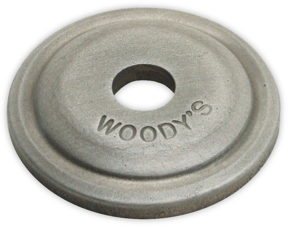WOODYS DIGGER SUPPORT PLATES ROUND ALUM. 5/16" 24/PK