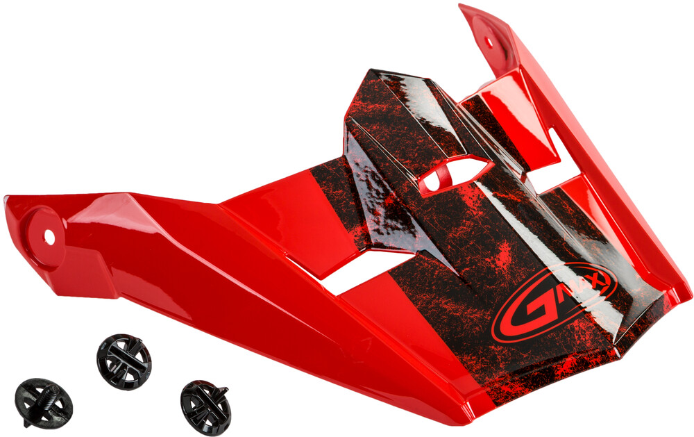 Gmax MX-46Y Dominant Visor w/ Screws — Red/Black/White