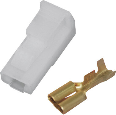 NAMZ CUSTOM CYCLE 1-PIN .25" FEMALE CONN/TERM 5-PK HD 72295-94