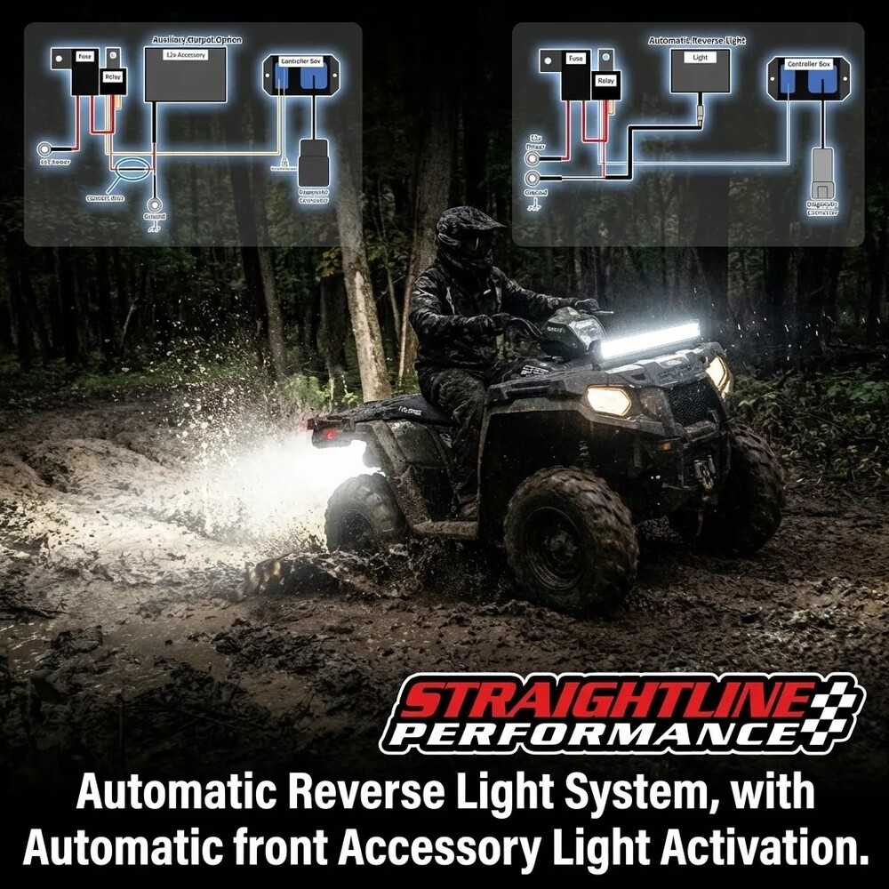 SMART WIRE REVERSE LIGHT KIT SINGLE LIGHT WITH AUX KIT POL