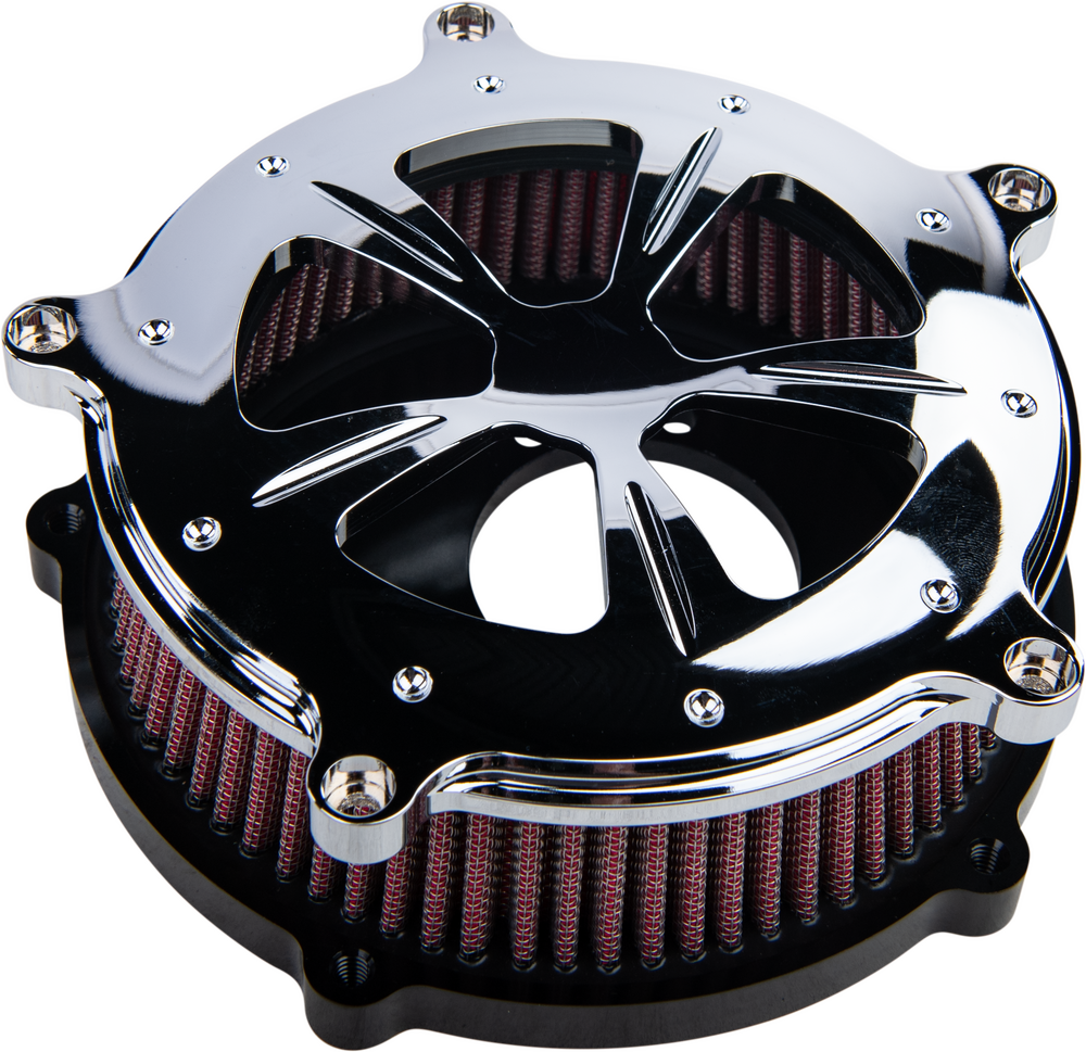 COMMODORE AIR CLEANER KIT CHROME W/ CLEAR WINDOW