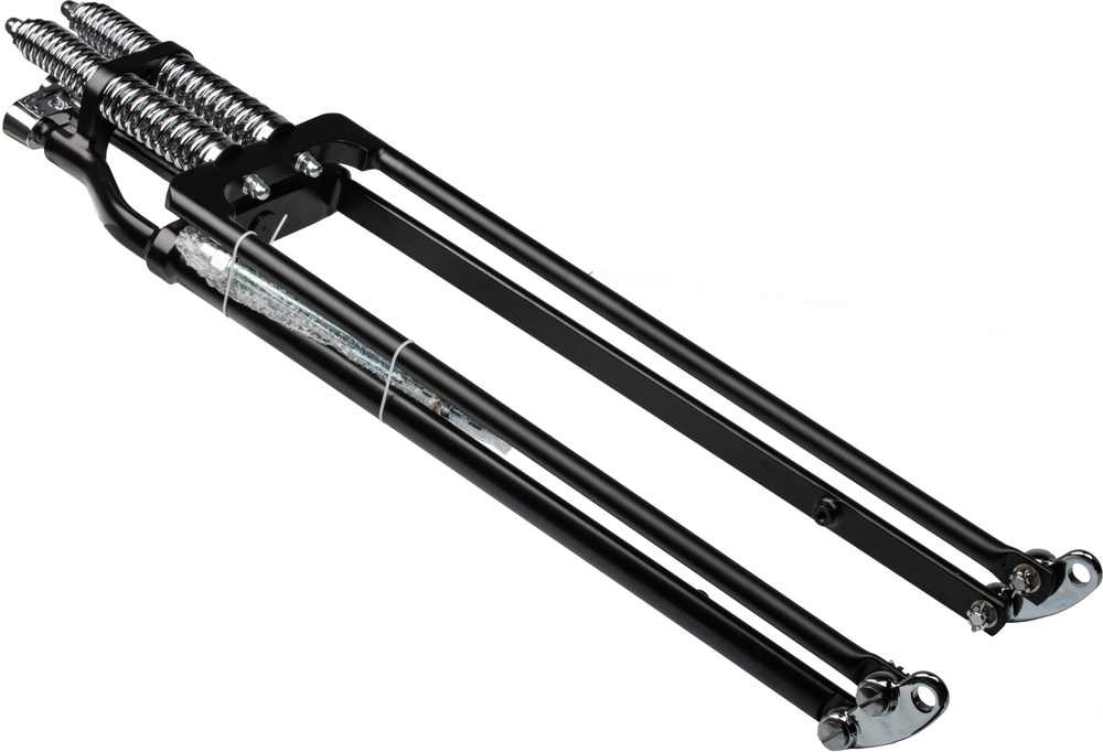HARDDRIVE SPRINGER FORK TAPERED LEG +8 BLACK