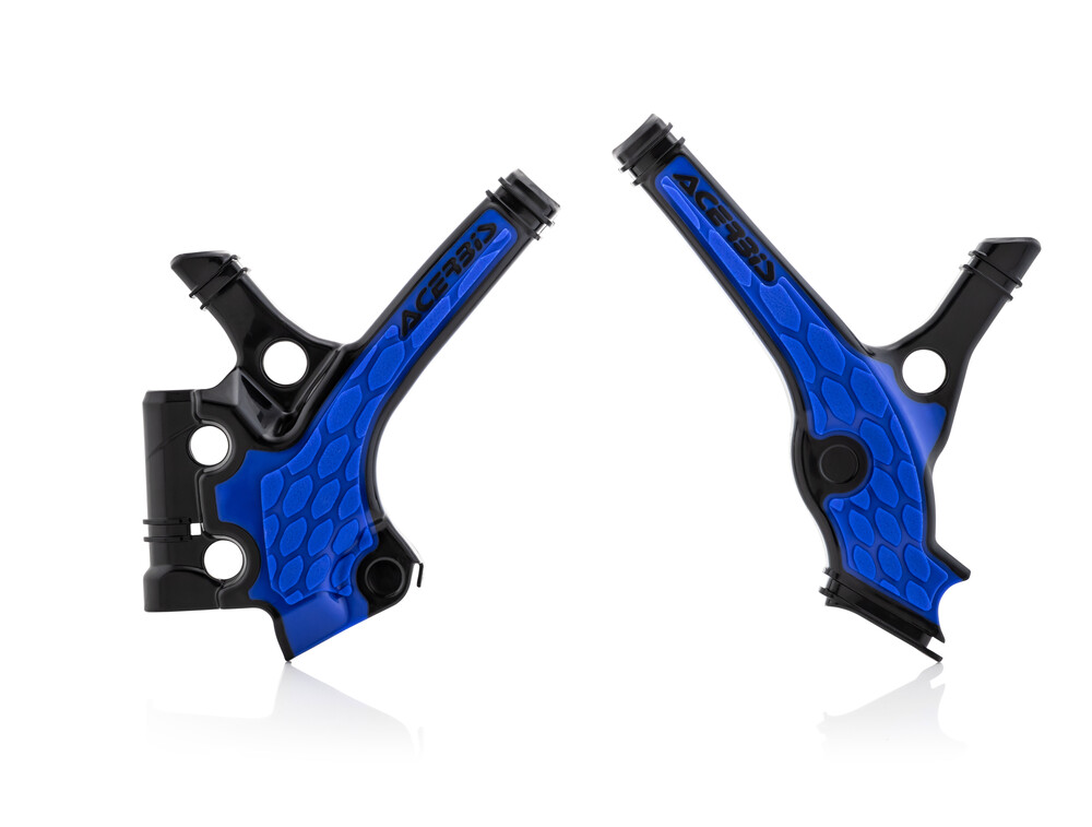 Acerbis X-Grip Frame Guards Black/Blue Yam