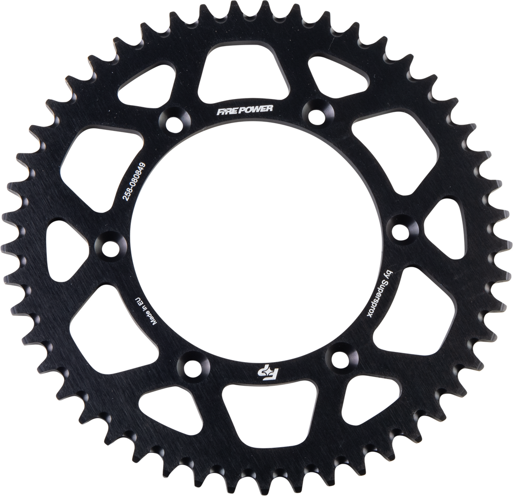FIRE POWER REAR SPROCKET ALUMINUM 49T BLK