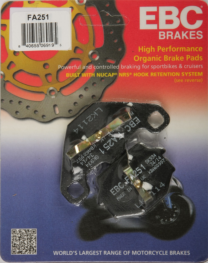 Organic Harley/Buell Brake Pads