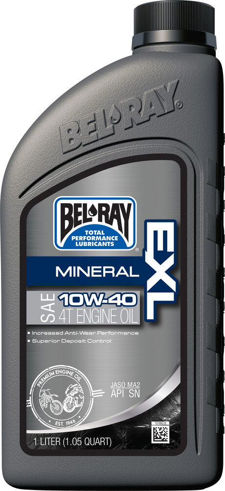 BEL-RAY EXL MINERAL 4T ENGINE OIL 10W-40 1L