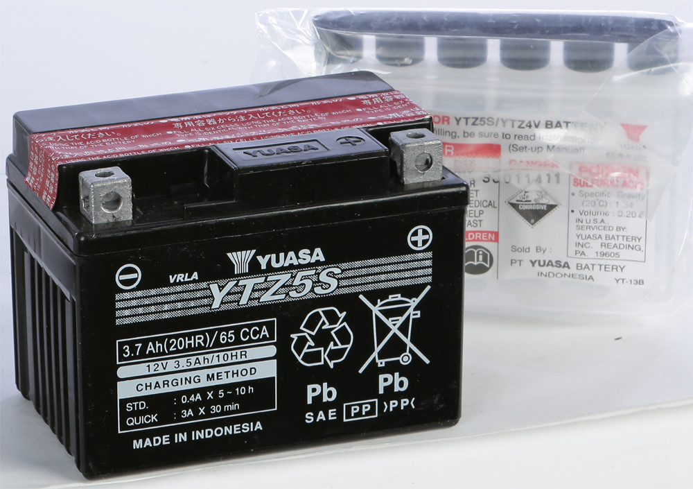 YUASA BATTERY YTZ5S-BS MAINTENANCE FREE