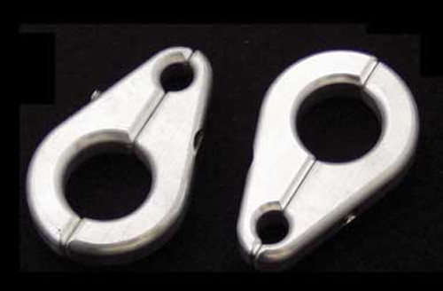 MODQUAD BRAKE LINE CLAMP 1"ARM X 5/16" LINE (SILVER)