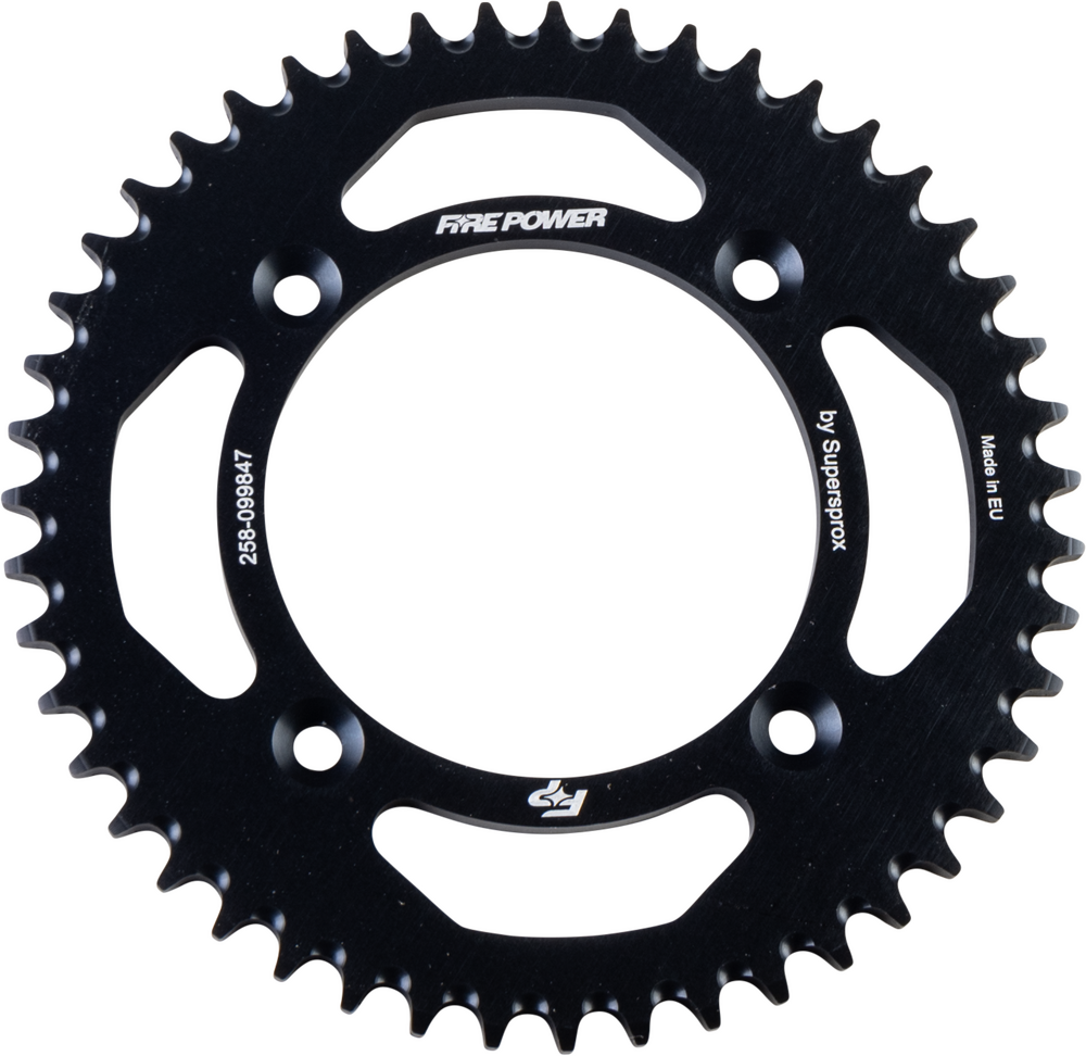 FIRE POWER REAR SPROCKET ALUMINUM 47T BLK