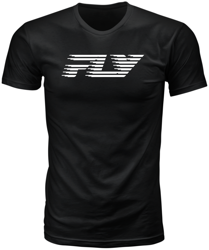 FLY RACING FLY FAST TEE BLACK LG