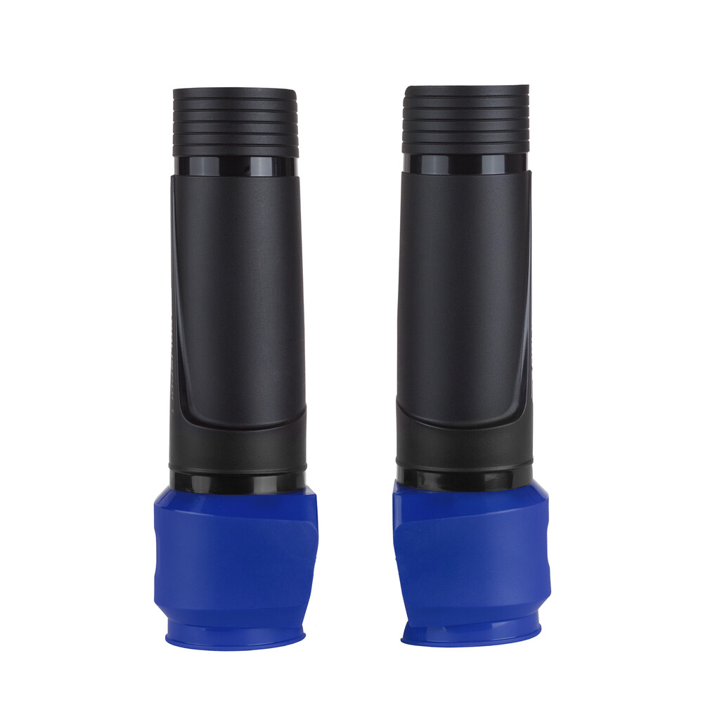 UPPER FORK W/CLAMP PROTECTOR BLACK/BLUE