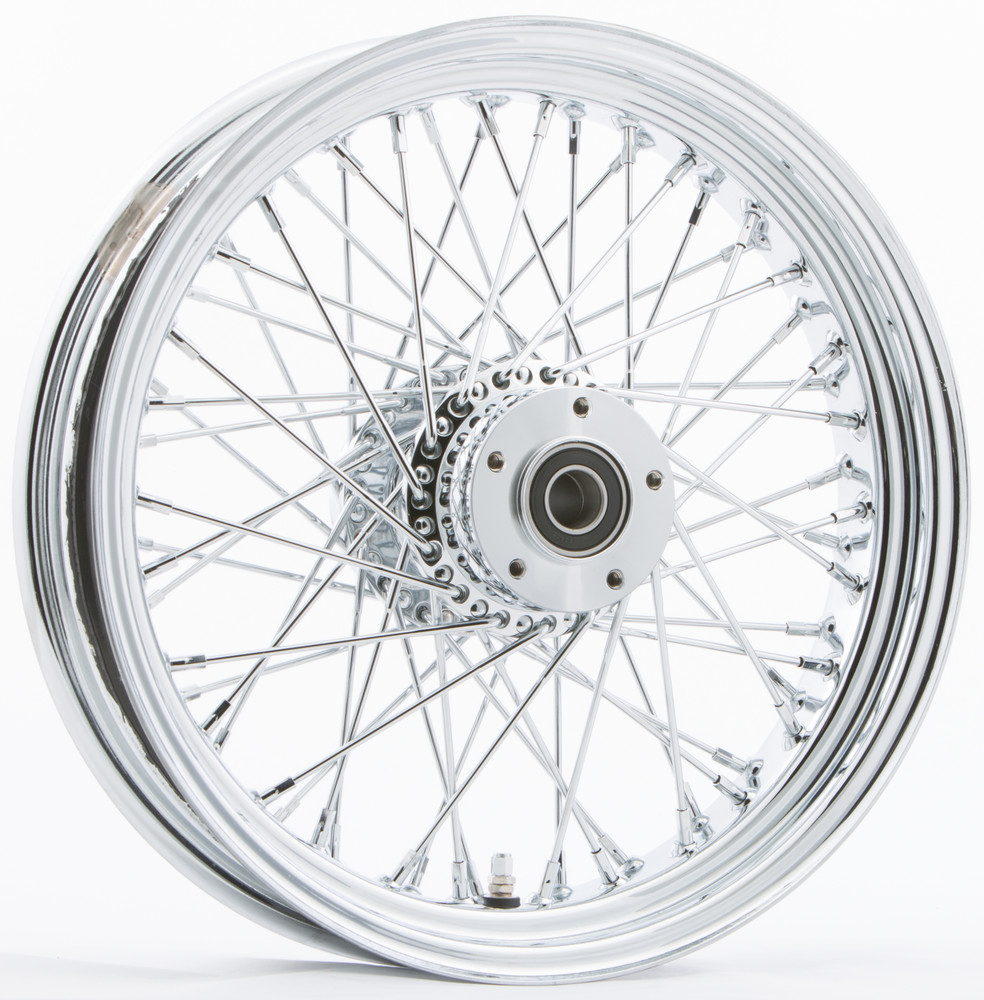 HARDDRIVE FR 60-SPK DD CHROME 16X3.5 WIDE-HUB 3/4" AXL 00 LTR