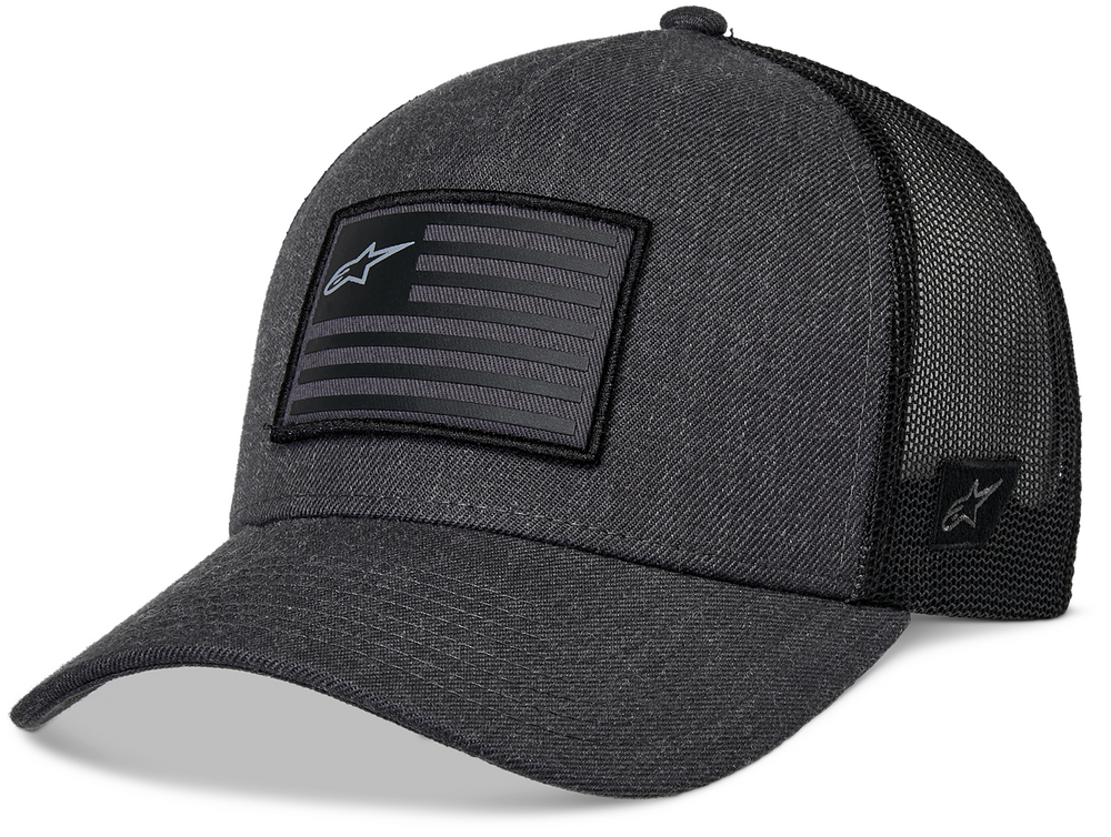 Alpinestars Flag Snapback Hat — Charcoal Heather/Black