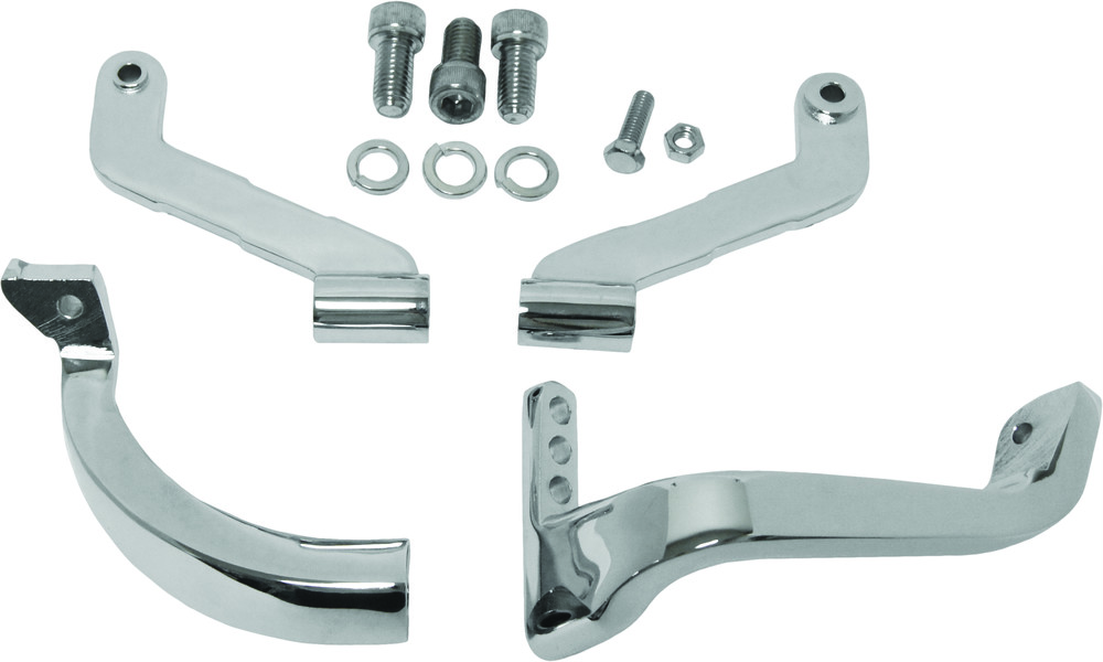 Harddrive Floorboard Mounts Chrome Frt Flh/Flt 93-09 Tour Cvo 06-14