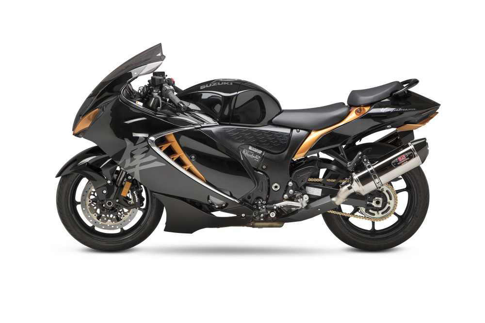 YOSHIMURA EXHAUST RACE R77 SLIP-ON SS/CF SUZ
