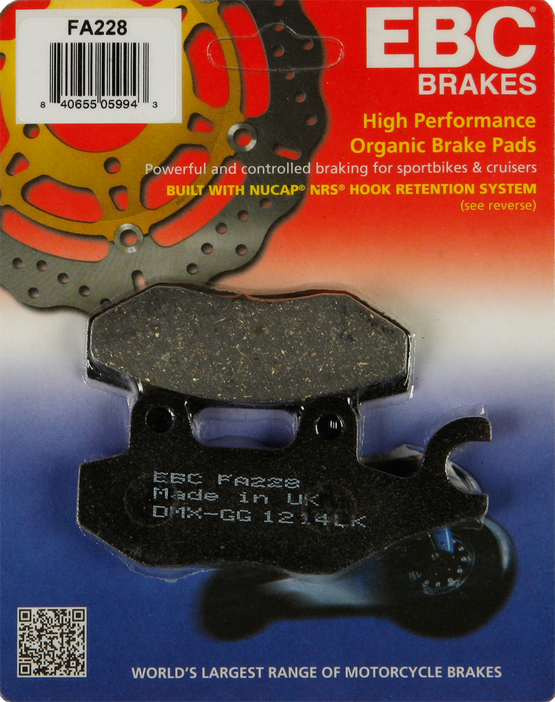 EBC FA228 Organic Front Brake Pads