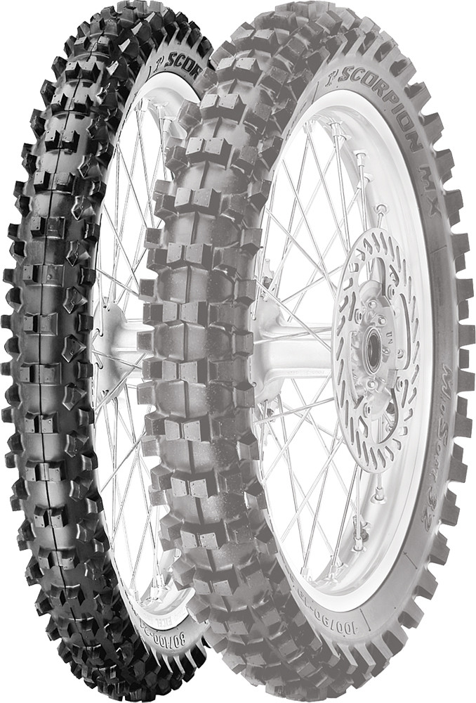 PIRELLI TIRE MX32 MIDSOFT FRONT 60/100-14 29M BIAS TT