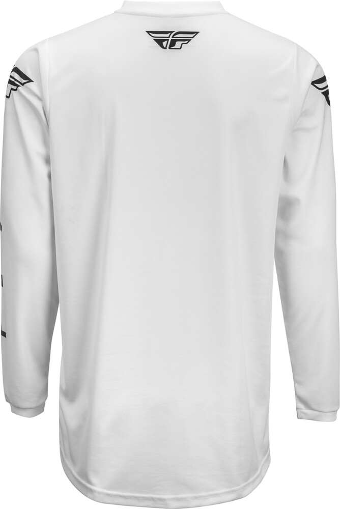 Fly Racing Youth Universal Jersey (White/Black, Youth X-Large)