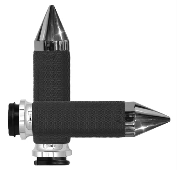 AVON FLY BY WIRE THROTTLE MEMORY FOAM GRIP CHROME