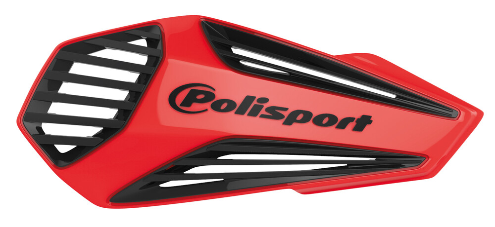 POLISPORT MX AIR HANDGUARDS RED/BLACK