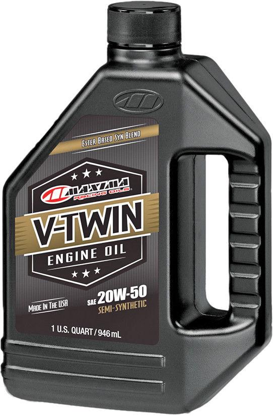 MAXIMA V-TWIN SYNTHETIC BLEND ENGINE OIL 20W-50 32OZ