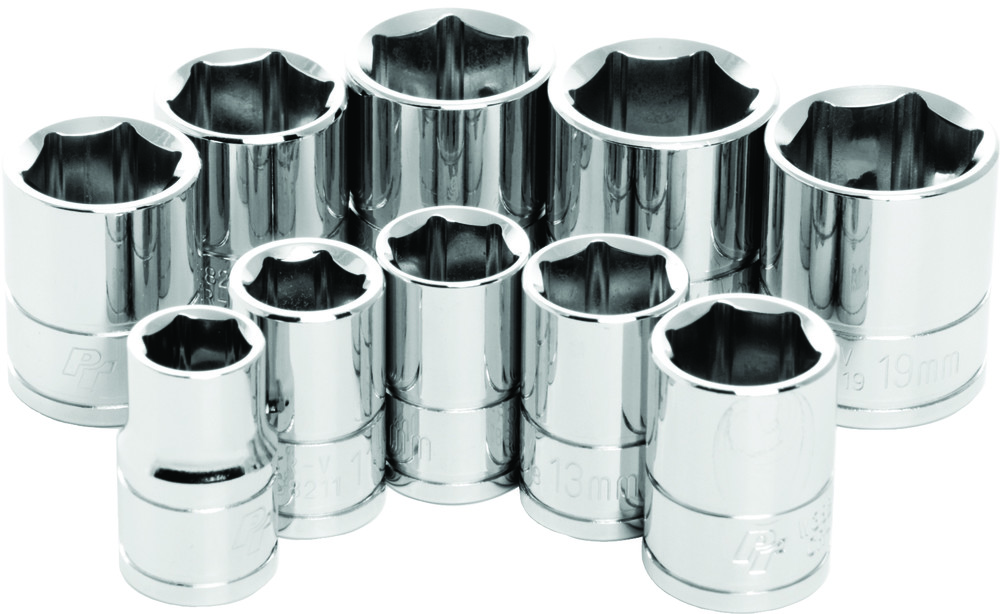 10 PC 3/8" MET SOCKET SET SHALLOW