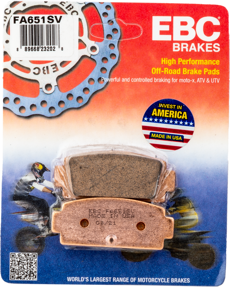 BRAKE PADS FA651SV SEVERE DUTY SV SERIES