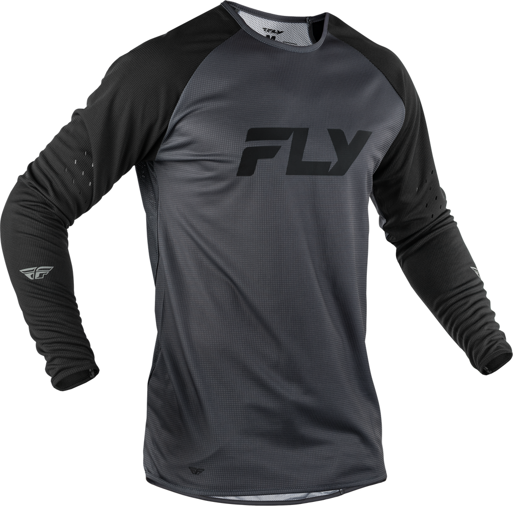 Fly Mtb Gravity Long Sleeve Jersey (2026) — Grey/Black