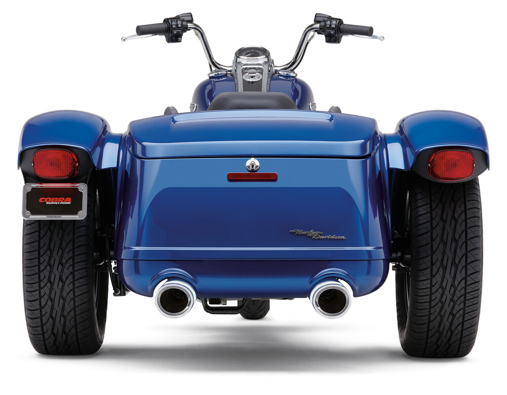 COBRA 909-TWINS 4" SLIP-ONS CHROME FREEWHEELER 15-22