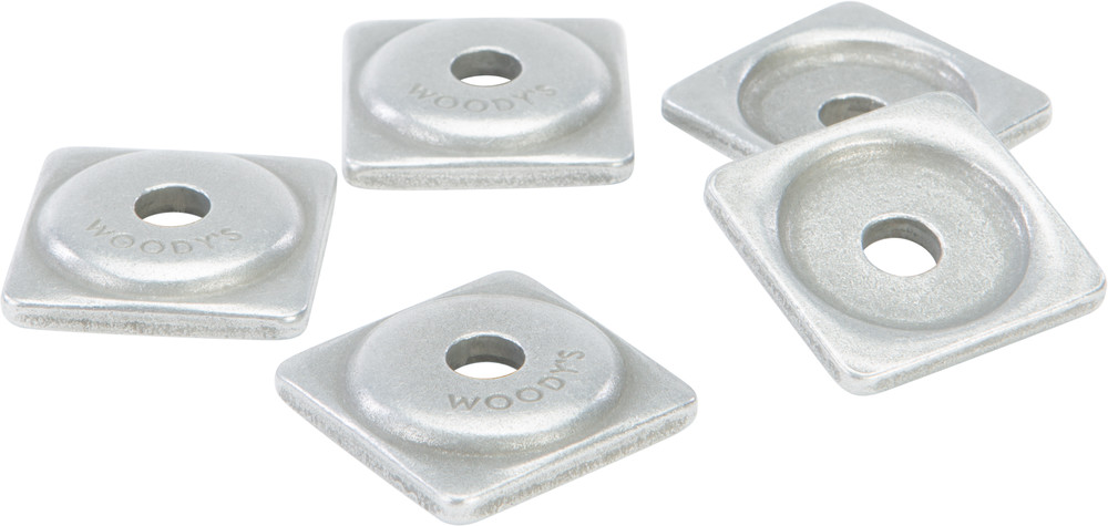 WOODYS DIGGER SUPPORT PLATES SQUARE ALUM. 5/16" 1000/PK