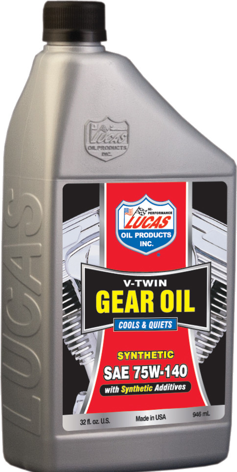 LUCAS V-TWIN GEAR OIL SYNTHETIC 75W-140 1QT