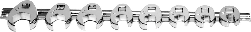PERFORMANCE TOOL 8 PC MET CROW FOOT WRENCH SET